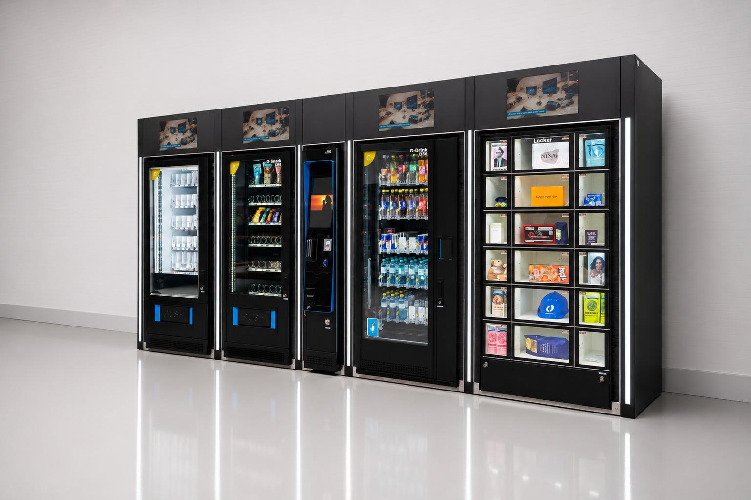 Modulare MMV-Automatenanlage mit zentralem Terminal